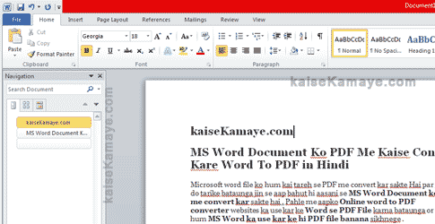 how to convert word file with hindi font to pdf online